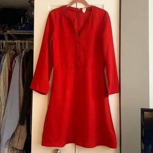 Red Fit and Flare Dress